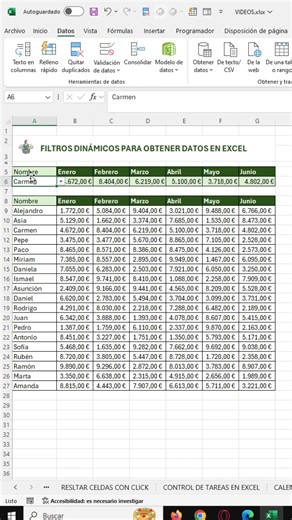31K views · 491 reactions | Filtros dinamicos en excel para obtener datos #Excel #office #tutorial | El Pollo Excel-ero | Facebook