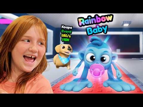 STEAL A CARTOON!! Adley & Niko new Family Cartoons roblox game! playing fun monkey buddy brainrot!