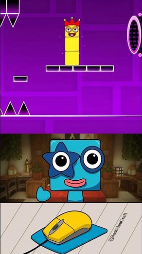 Geometry Dash and Sprunki OC Numberblock One and Two Phase 2 #sprunki #numberblocks #incredibox