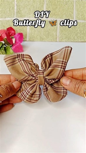 DIY butterfly 🦋 hair clips #shorts