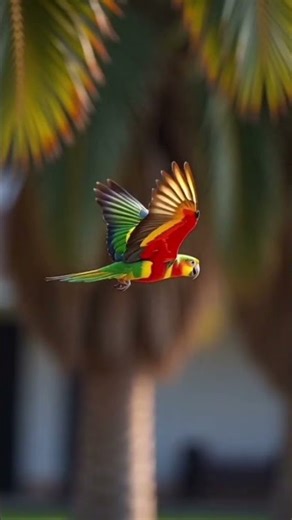 "Most Stunning Flying Parrot Shot Ever! 🦜✨🔥"