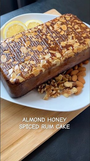 Almond Honey Spiced Rum Cake You Must Try!