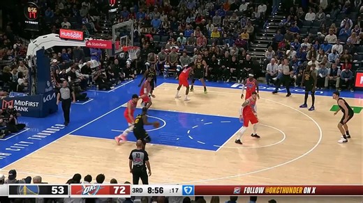 Warriors vs Thunder Game Highlights