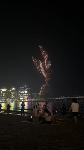 Drone Show Gwangalli Beach ~ Busan ✨🇰🇷❤️‍🔥#busan #southkorea