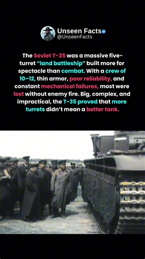 T-35 The Five-Turret Giant That Failed 👁️ #history #stories #ww2 #sovietunion