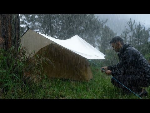 POURING RAIN‼️ 3 DAYS Camping in heavy rain ALL DAYS
