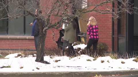 Amherst building hit by car after driver mistakes gas for brake