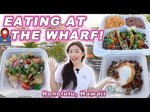ULTIMATE FOOD TOUR at the WHARF! || [Honolulu, Hawaii] Tacos, Brazilian Coxinha, & Thai Food!