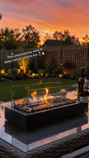 This tabletop fire pit instantly made my garden feel cosy, luxurious and expensive ✨🔥 Perfect for patios, balconies & summer nights. #TabletopFirePit #HomeAesthetic #GardenDecor #TikTokMadeMeBuyIt #TikTokShopFinds
