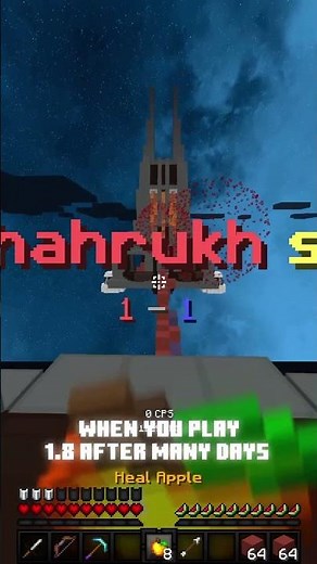 POV: You open Minecraft 1.8 after way too many days