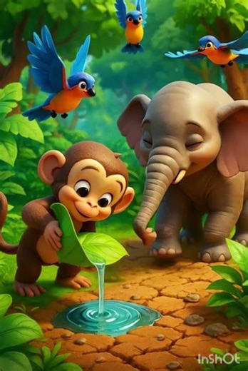 Old Tree’s Wisdom – जंगल का सबसे समझदार पेड़ | Ai generated #tree #jungle #animals