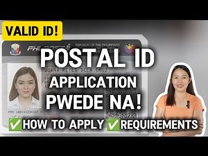 ✅POSTAL ID APPLICATION PWEDE NA 2024!