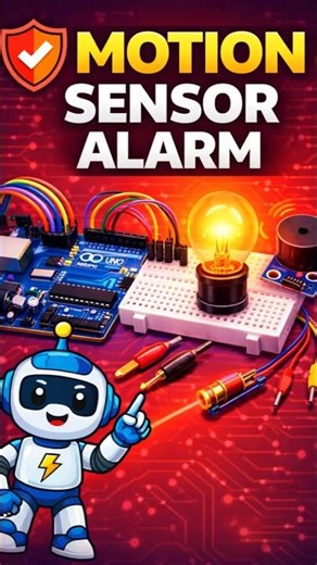 Motion Sensor Security Alarm using Arduino | Easy PIR Project for Beginners