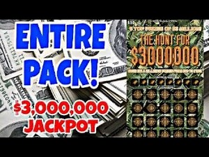 $30x30 PA LOTTERY THE HUNT FOR $3,000,000 SCRATCH OFF TICKETS | WHOLE PACK #scratchers #lottery