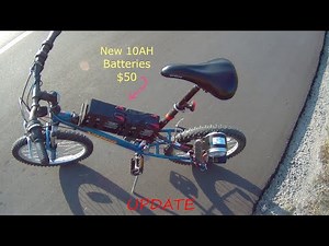 Homemade 350w Ebike New Batteries, Controller Tutorial, Inside the DC Motor