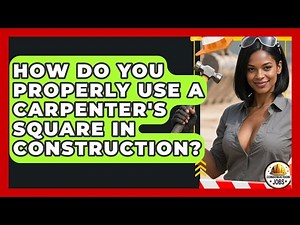How Do You Properly Use A Carpenter's Square In Construction? - Construction Jobs