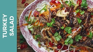 Make it famous this holiday season with these simple hints and tips! Leftover turkey crispened in pan with garlic chilli and sesame seeds lime juice... tastest turkey salad. Shop the recipe with Woolworths: http://jamieol.com/KT1pBi | Jamie Oliver
