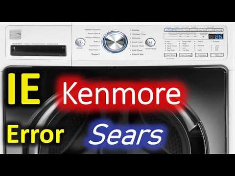 IE Error Code SOLVED!!! Kenmore 796 Front Load Washer Washing Machine 1E