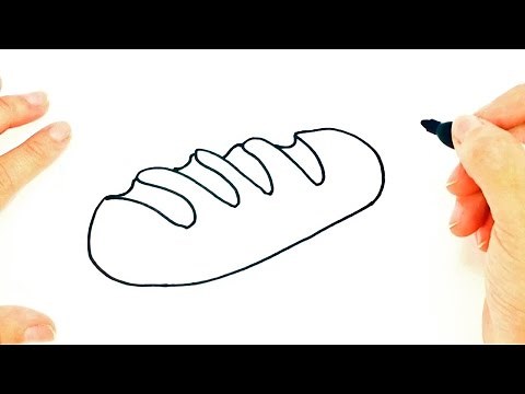 How to draw a Bread | Bread Easy Draw Tutorial