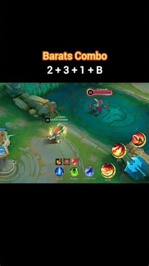 Barats Combo and Tutorial #mobalegends5v5 #moba5v5pippin #mobilelegends #mlbb #viral #shorts