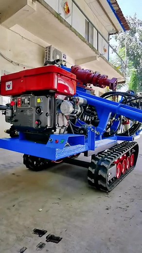 Fully hydraulic crawler small drilling rig, a drilling rig that does not use electricity! #Submersible drilling rig #crawler small drilling rig #Anchor Drilling Rig Manufacturer #little blue diamond