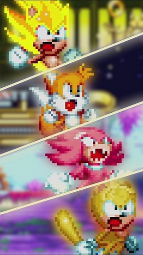 ALL SUPER FORMS in Speedster Mania Revival 🌟 Sonic Mania Plus Mods Shorts #sonicshorts