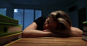 Young Business Woman Sleeping Office Night Stock Footage Video (100% Royalty-free) 1104214153 | Shutterstock