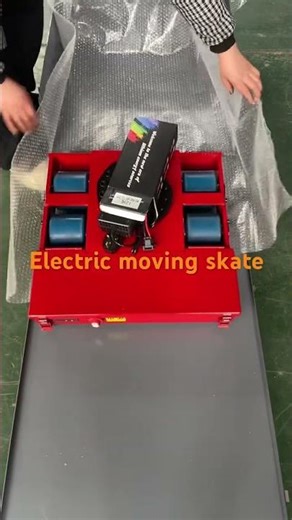 Electric moving skate, rigging and moving machinery, machinery mover
