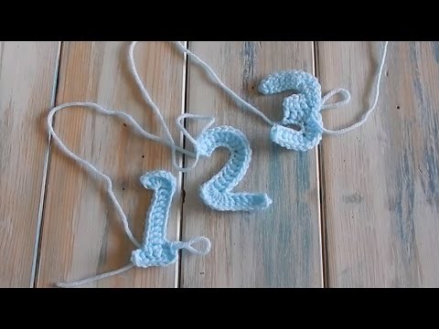 How To Crochet Numbers 1,2,3 - Yarn Scrap Friday