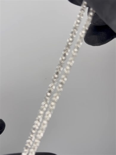 2mm Byzantine Chain at 18 Inches – Detailed Silver Look This video shows the 2mm Byzantine chain worn at 18 inches, a shorter length that sits higher on the neck and highlights the intricate woven design. Even at a slimmer width, the Byzantine pattern adds texture and visual interest that stands out up close. Crafted in solid 925 sterling silver and Made in Italy, this length works well for a subtle, clean look that still feels unique. If you prefer chains that are refined rather than bold, this