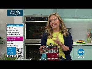 Curtis Stone 15piece Nesting Cookware Set