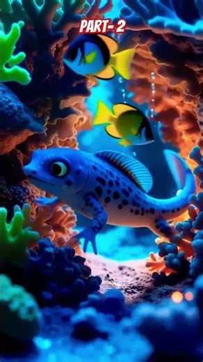 Baby Axolotl explores the magical Coral Maze with friends 🐠 | Cute AI Animated Underwater Adventure