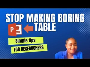 Quick tips to transform boring MS PowerPoint tables into eye-catching visual