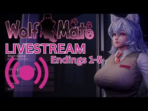 Wolf Mate Livestream Endings 1-5 Full Gameplay and Cutscenes