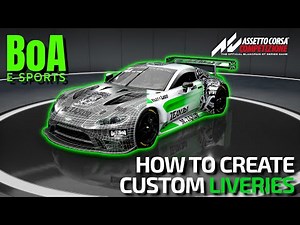 How To Create Custom Liveries Assetto Corsa Competizione (PC) #ACC #DESIGN