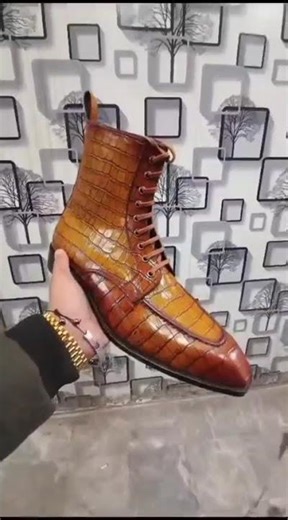 Handcrafted Men’s Alligator Ankle Boots