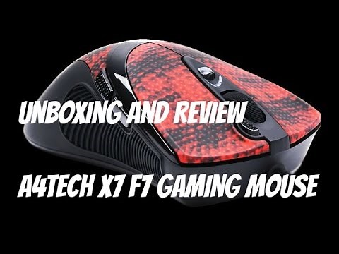 A4TECH X7 F7 Gaming Mouse Unboxing and Review
