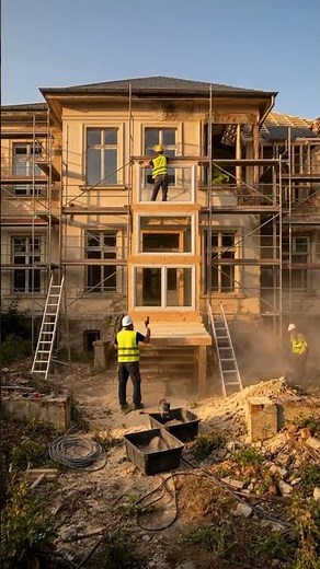 Abandoned Mansion Restoration to Modern Luxury | Full Timelapse Transformation #trending #viral
