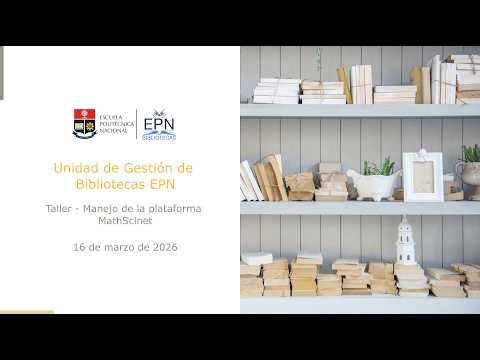 Taller - Manejo de la plataforma MathScinet