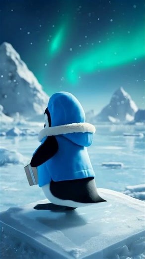 Penguin Ice Delivery: One Cube, One Mission 🧊🐧
