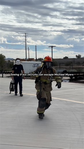 Gilbert Fire & Rescue Department on Instagram: "When you hear the Halloween theme and suddenly remember you forgot the safety tips… 😱 Michael Myers might be scary, but unsafe choices are scarier. 🎃 Stay safe this Halloween with these reminders: 👻 Don’t drink and drive: ride-share or call a friend. 👻 Be seen: wear bright colors, reflective tape, carry glow sticks or flashlights. 👻 Use the buddy system: trick-or-treat with friends or family. 👻 Ensure costumes fit properly and don’t obstruct