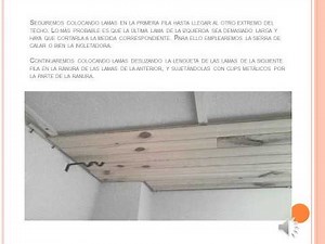 Entarimar un techo
