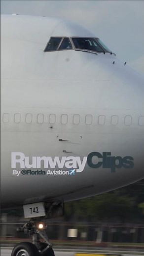 Boeing 747 Cargo Plane Amazing Closeup Takeoff at Miami Airport Plane Spotting 4K Heavy Aircraft