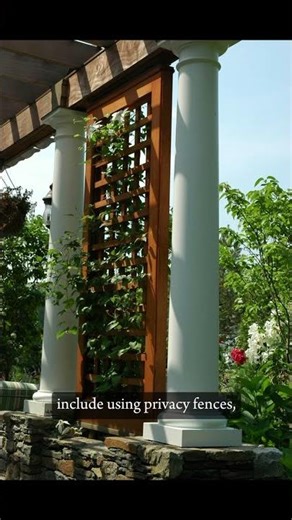 Best Method to Add Backyard Privacy #shorts