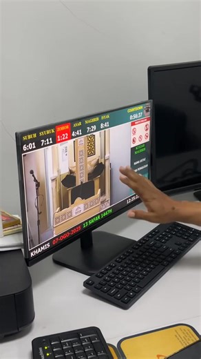 Alhamdulillah . -mySolatime @Surau Al Barakah. Menara Berkembar Bank Rakyat -Assist Package Live TV Package -Pasang mySolatime Box pada network sedia ada -Configure HIKVISION PTZ IP Camera sedia ada -Terus boleh guna -MUDAH. AUTO control PTZ IP Camera -Live TV dengan Waktu Solat kelihatan -Bunyi BEEP bila masuk waktu -Reminder kepada penceramah untuk beri laluan azan -Tak perlu guna INPUT SWITCH -Tak perlu beli PC lain -Tak perlu CCTV System -Boleh control dari rumah atau pejabat -Boleh terus st