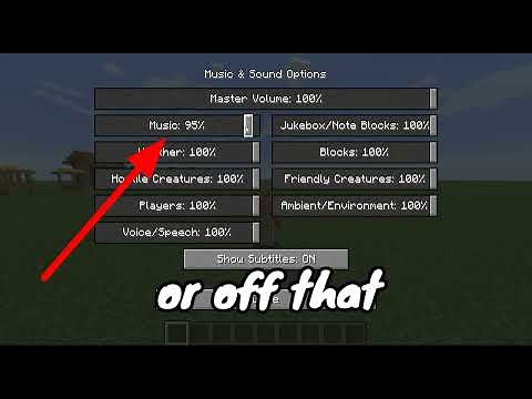 How to turn background music off in Minecraft