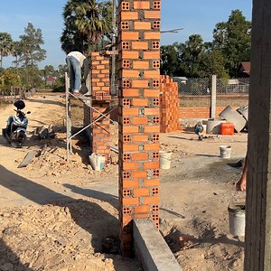 94K views · 948 reactions | Process To Build Brick Walls For Modern House | DIY crafts PR | Facebook