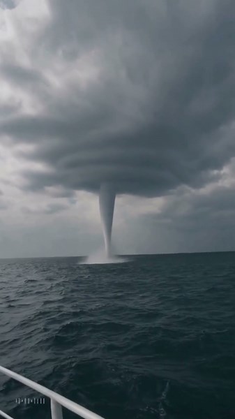 Waterspout Forms Over the Ocean | Incredible Phenomenon