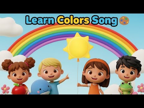 Color Hunt Song for Kids | Learn Colors Red, Blue, Yellow & Green | Fun Nursery Rhyme with Actions
