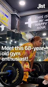 345K views · 11K reactions | A 68-year-old woman’s video which shows her working out in a gym went viral on Instagram. She started the fitness journey with her son after facing knee arthritis and lower back injury. Watch the Jist to know more. #gym #fitness #health #woman #viral | Jist | Facebook